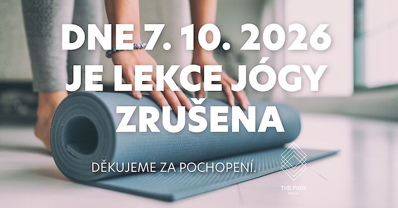 Yoga class on October 7, 2026 is cancelled!